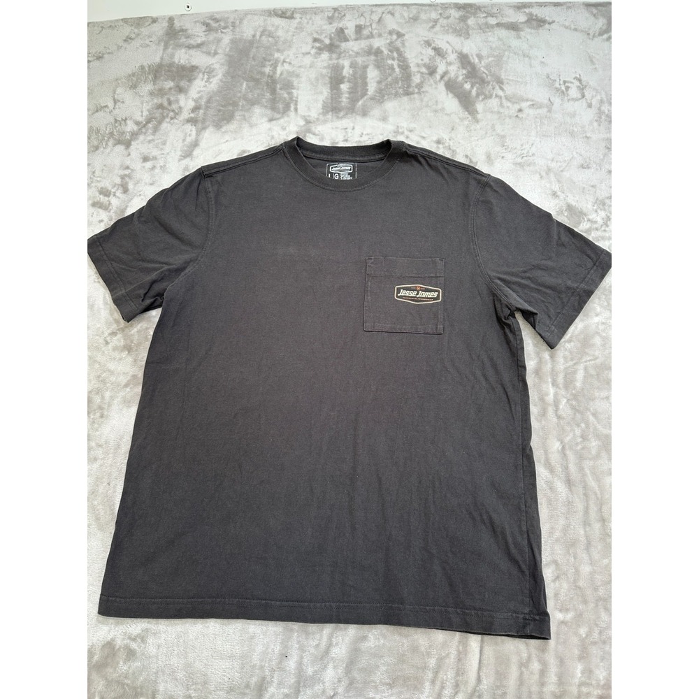 Jesse James T-Shirt Men's Size Large Black Short Sleeve Crew Neck Workwear